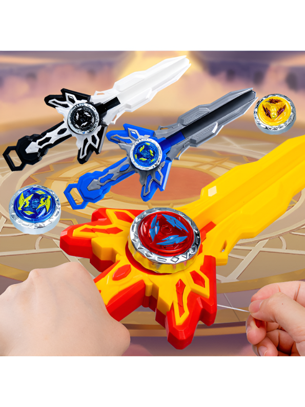Supreme Sword Top Launcher & Battle Tops Blue NX16549.