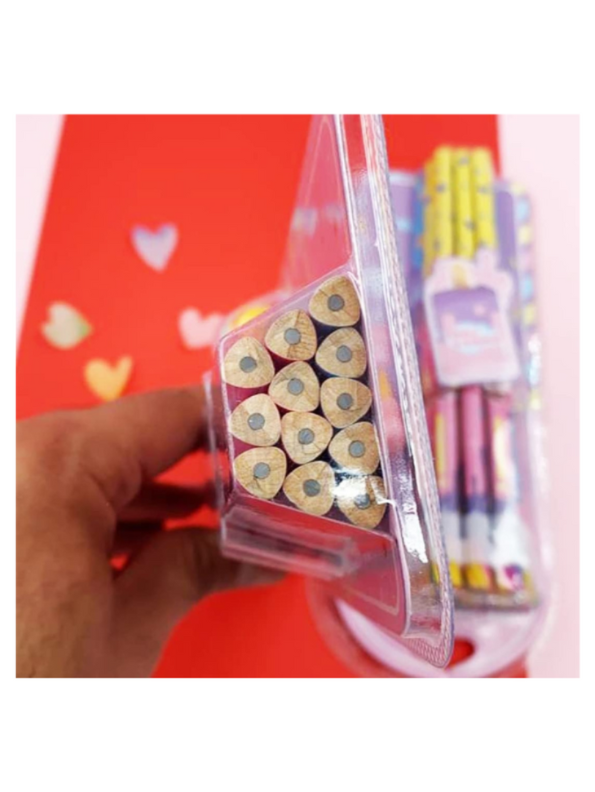 Sweet Time 12-Piece Pencil Set | Cute Ice Cream Themed Stationery Kit | Back to School Supplies Gift for Girls NOVGBT-121206-E.