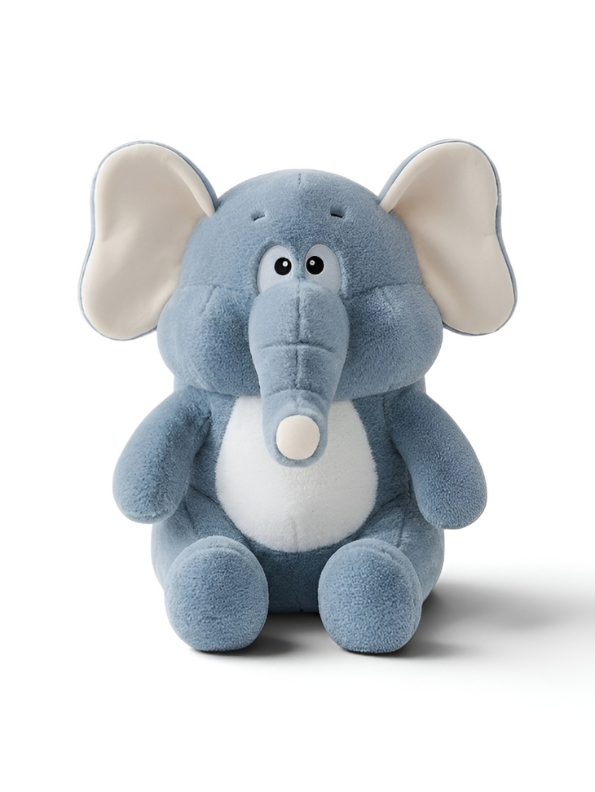 Blue Elephant Stuffed Toy - Adorable 10" Soft & Cuddly Plush Companion for Kids ST14507