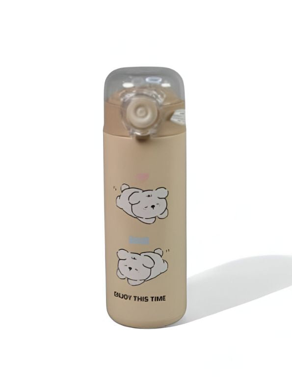 TailSip Stainless Steel Bottle – 500ml Cute Puppy Design Sipper | Perfect for School & Office NOV11558.