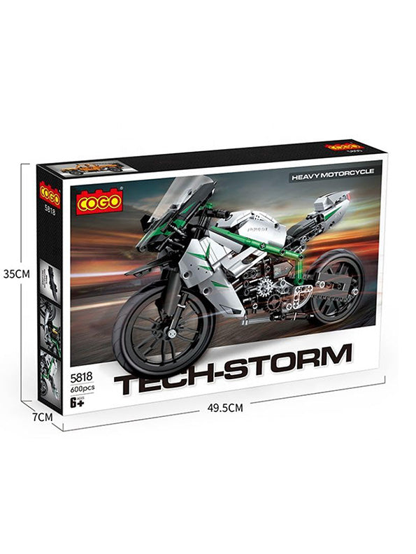 Tech Storm Heavy Motorcycle For Kids Bike Sound And Lights (TV-May-13) - Toyloft