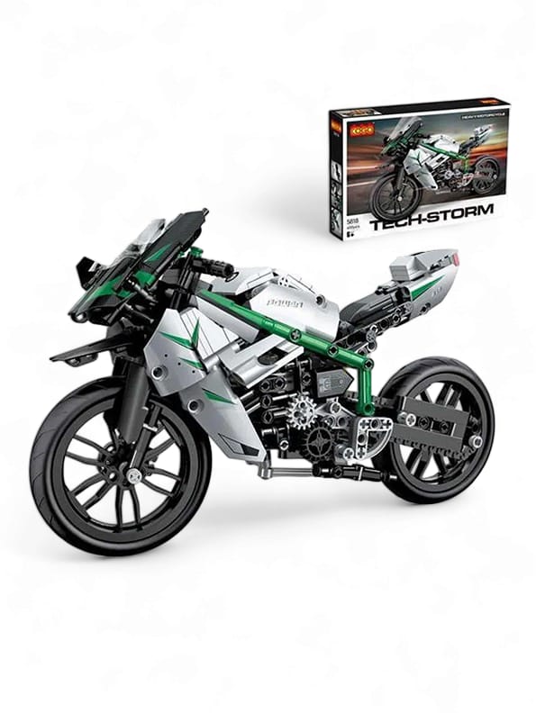 Tech Storm Heavy Motorcycle For Kids Bike Sound And Lights (TV-May-13) - Toyloft