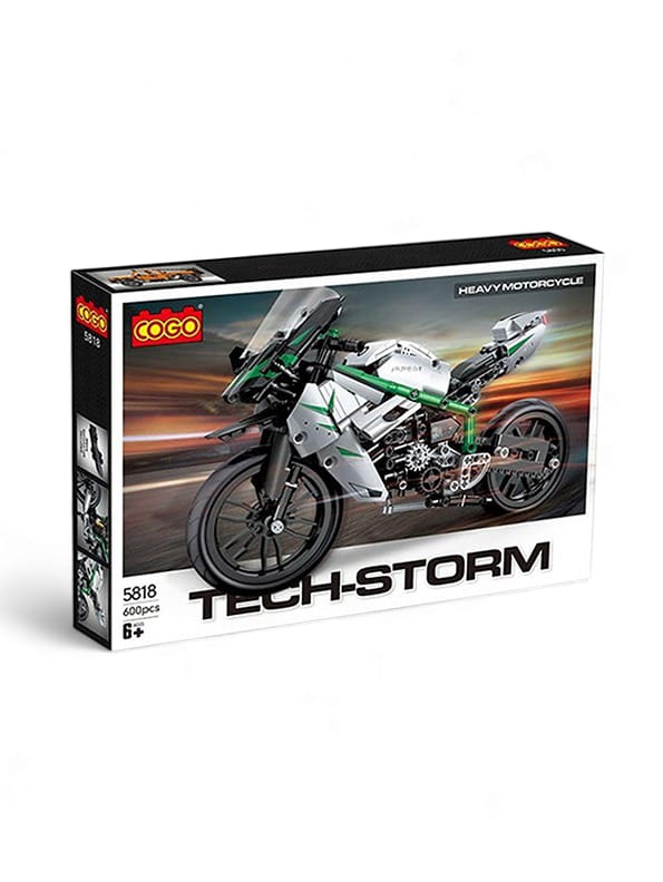 Tech Storm Heavy Motorcycle For Kids Bike Sound And Lights (TV-May-13) - Toyloft