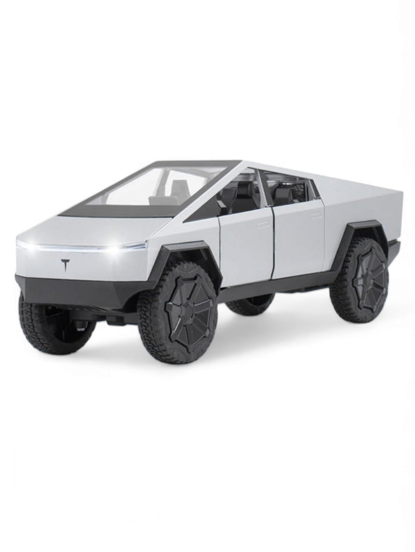 Tesla Cybertruck Model Diecast Car - White Big Size - Toyloft