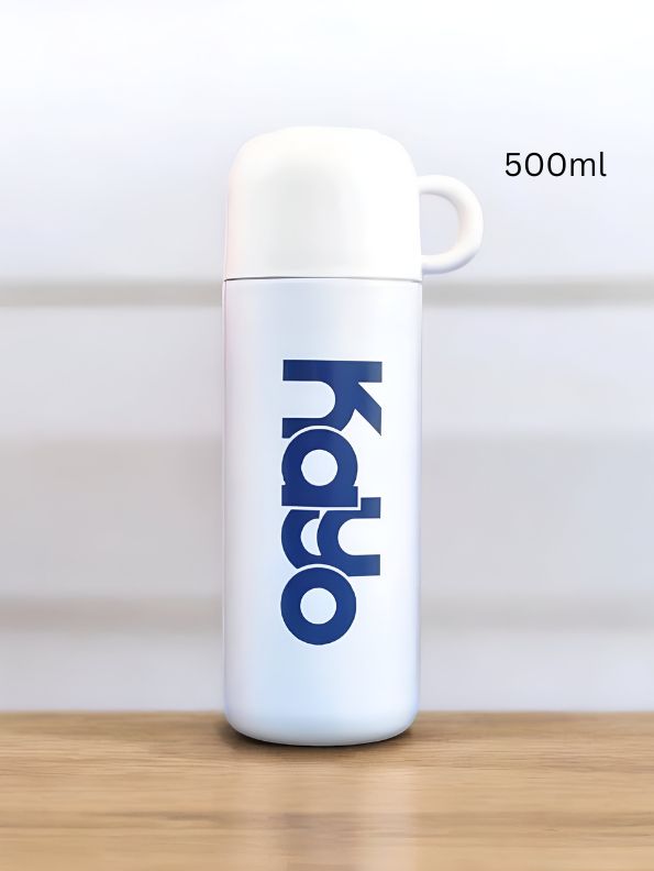 Thermosteel – 500ml Stainless Steel Thermos with Handle & Push Button Lid | Leak-Proof & Travel Friendly NOV8377.