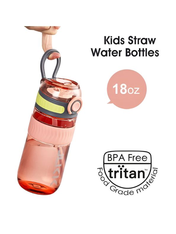 Orange - ThirstX – Leak-Proof, Pop-Open Lid – Reusable Water Bottle for School & Travel NOV3303.