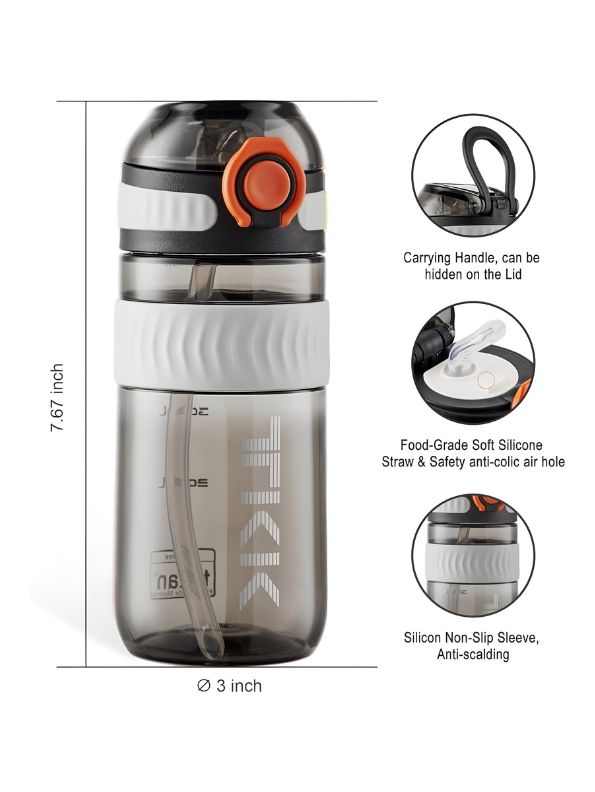 ThirstX – Leak-Proof, Pop-Open Lid – Reusable Water Bottle for School & Travel NOV3303.