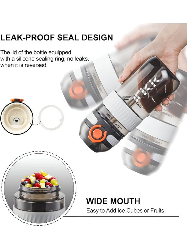 ThirstX – Leak-Proof, Pop-Open Lid – Reusable Water Bottle for School & Travel NOV3303.
