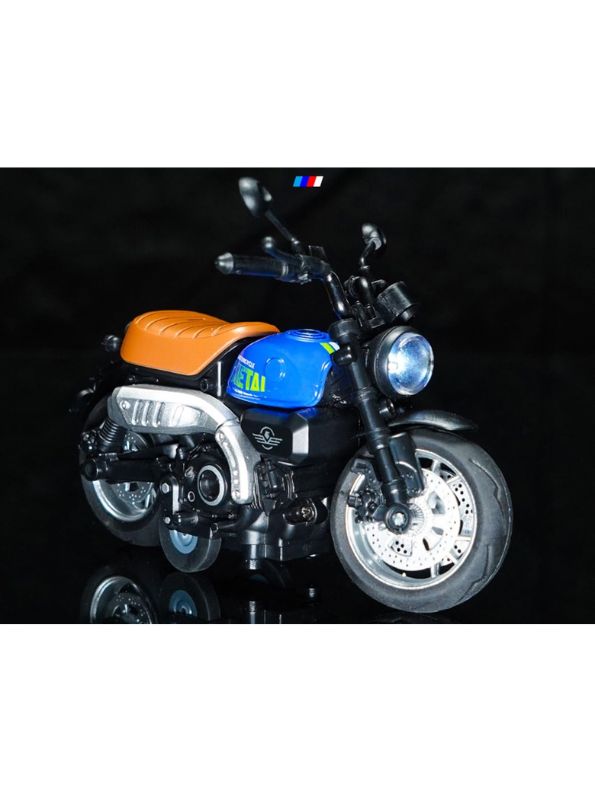 ThunderBolt - Mini Motorcycle Alloy Diecast Model with Lights - Perfect Gift for Boys and Collectors LMI14931.