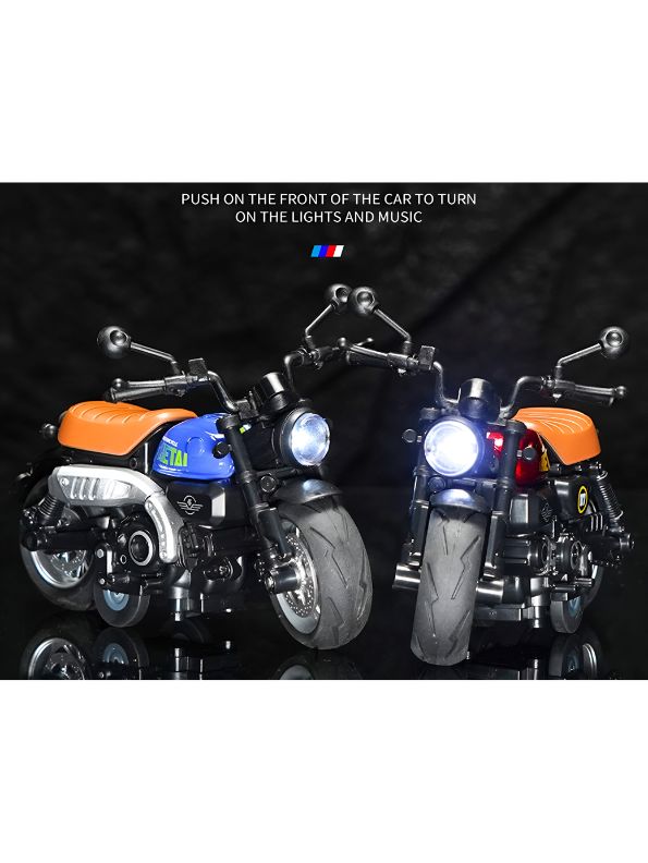 ThunderBolt - Mini Motorcycle Alloy Diecast Model with Lights - Perfect Gift for Boys and Collectors LMI14931.
