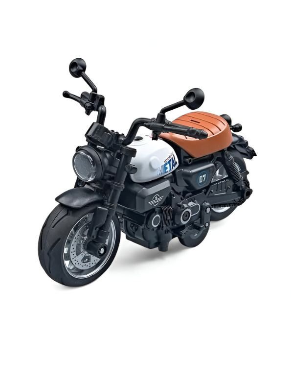 ThunderBolt - Mini Motorcycle Alloy Diecast Model with Lights - Perfect Gift for Boys and Collectors LMI14931.