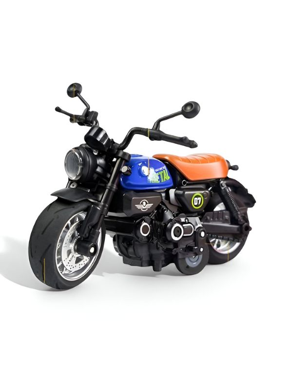 ThunderBolt - Mini Motorcycle Alloy Diecast Model with Lights - Perfect Gift for Boys and Collectors LMI14931.