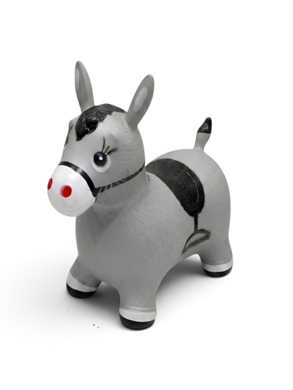 Toddler Inflatable Bouncy Horse Rider Inflatable Jumping Horse Toy with Pump Easy-Clean Active Play Ride-On Hopper for Kids TV5516