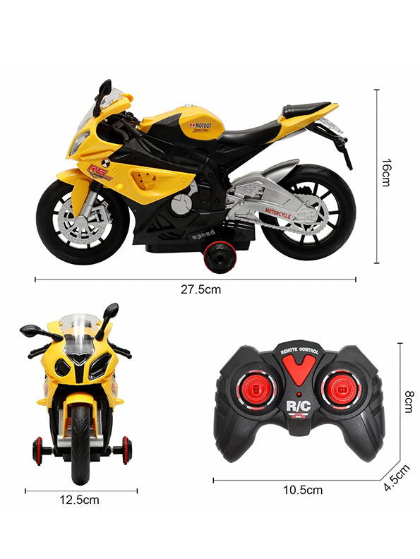 Top Model Remote Control Racing Bike - Yellow (L-84) - Toyloft