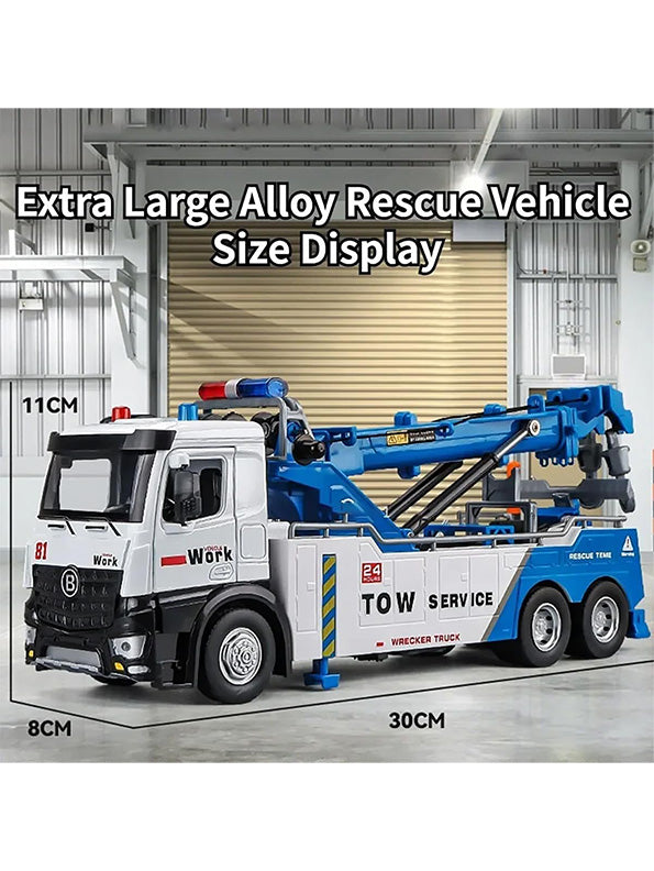 Tow Service Truck Die-Cast Model 1:24 Scale For Kids - Durable & Realistic Play | NX-O-24 - Toyloft