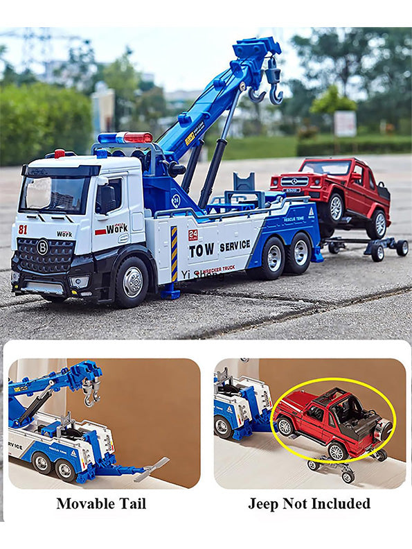 Tow Service Truck Die-Cast Model 1:24 Scale For Kids - Durable & Realistic Play | NX-O-24 - Toyloft
