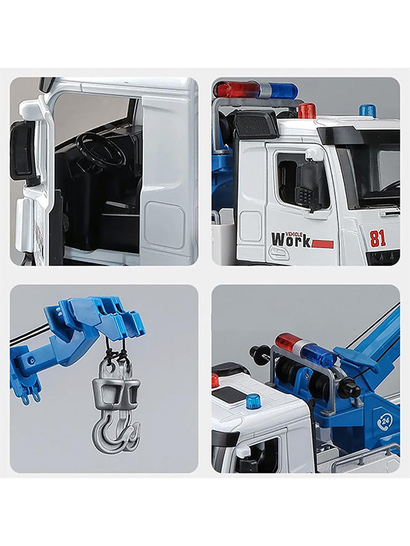 Tow Service Truck Die-Cast Model 1:24 Scale For Kids - Durable & Realistic Play | NX-O-24 - Toyloft