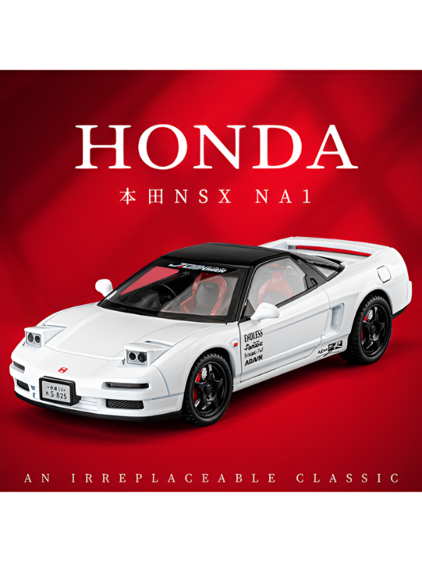 1:22 Scale Honda NSX NA1 Diecast Alloy Model Car – White Premium Realistic Collector’s Edition Sports Car Replica MD2582