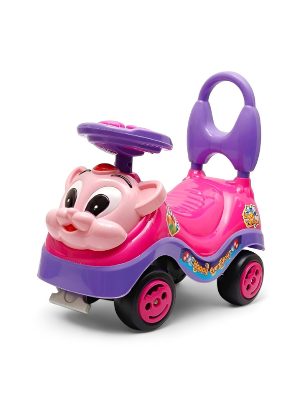 Toddler Ride-On Push Car with Musical Steering Wheel – Safe & Durable Foot-to-Floor Toy for Kids Aged 1-3 Years, Supports up to 15kg TV3755