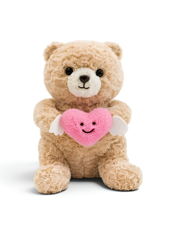 Teddy Bear with Winged Heart – 10-Inch Plush Soft Cuddly Stuffed Animal Toy for Toddlers and Kids ST16499