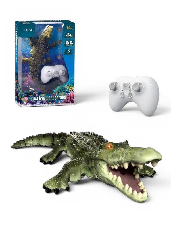 Remote Control Crocodile Toy for Water – 2.4GHz RC Swimming Alligator with Dual Motors & Realistic Simulation, Waterproof Interactive Pool Toy for Kids (Age 6+) TV6939