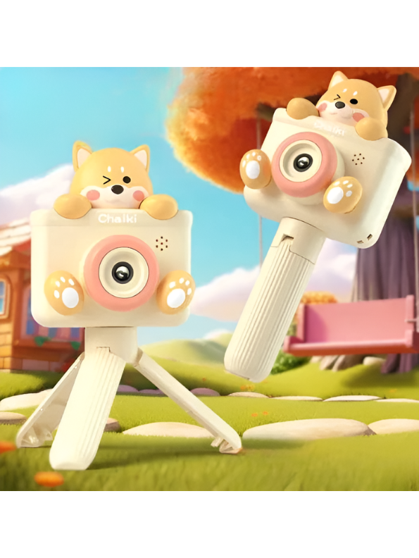 Kids Cartoon HD Digital Camera with Tripod – Cute Animal Design, Portable Video Camera for Boys and Girls, USB Rechargeable TV3859