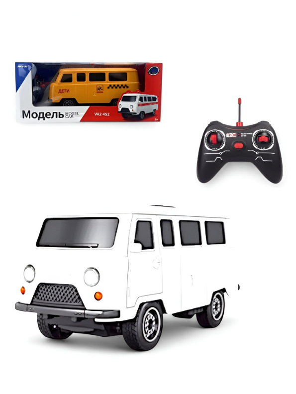 Remote Control Simulation Van Model - White RC Toy Vehicle for Kids TV4818