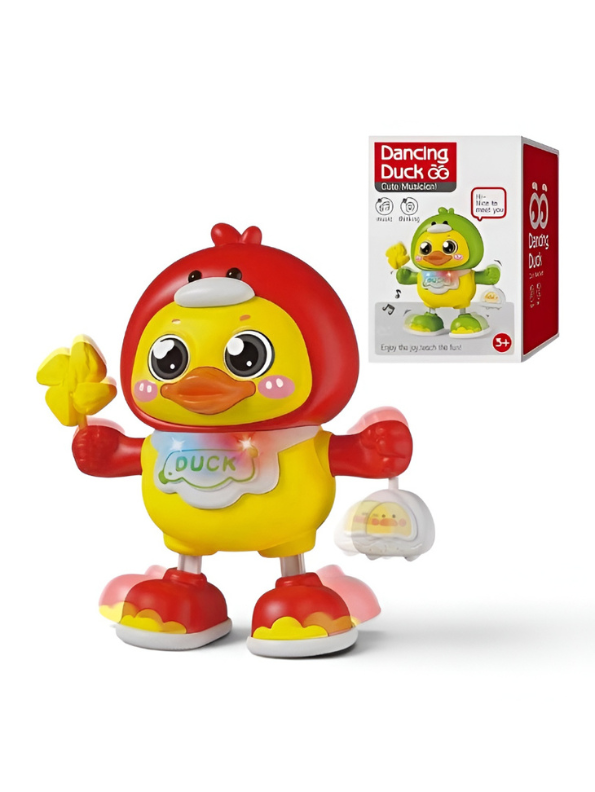 Interactive Dancing Duck Baby Toy with Music and Lights – Tummy Time Training & Early Educational Development Gear for Toddlers TV6272