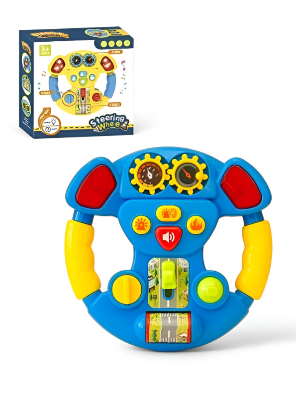 Interactive Musical Steering Wheel Toy for Toddlers – Early Educational Driving Simulator with Lights, Sounds, and Motor Skill Development Features TV5002