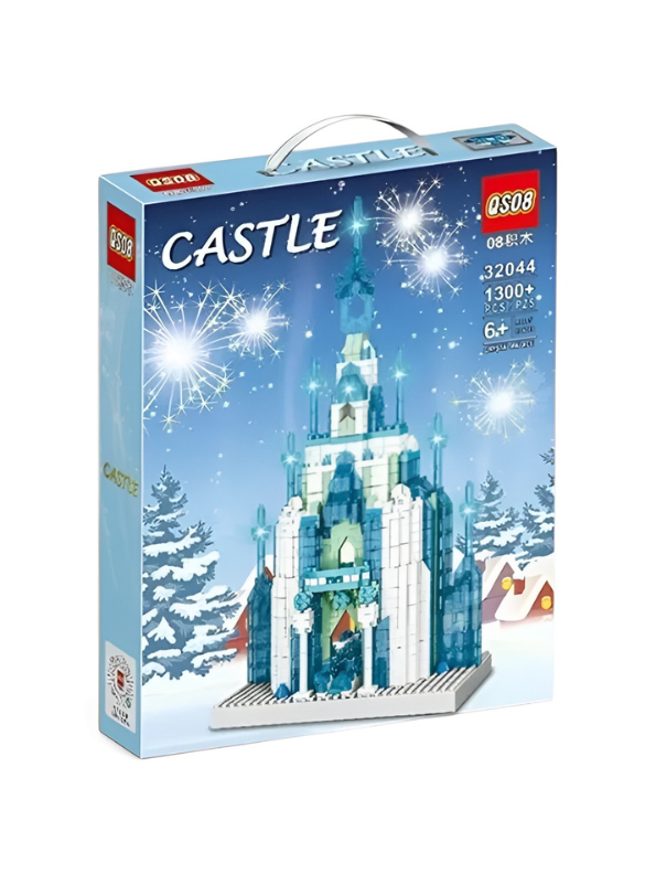 QS08 Winter Ice Castle Building Block Set (1000+ Pieces) – Frozen-Inspired Palace Model Kit for Kids & Adults, Creative DIY Architecture Toy, Educational Holiday Gift Idea MD2602