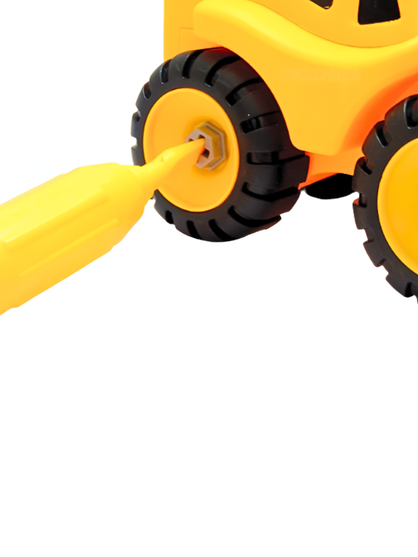 Construction Excavator Toy with Screwdriver – STEM Educational Building Set for Kids, Easy Assembly & Dismantle TV5876