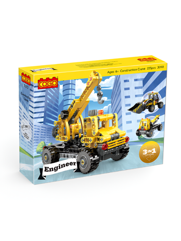 Engineer Series 3-in-1 Construction Building Blocks Set – 235 Pieces TV6557