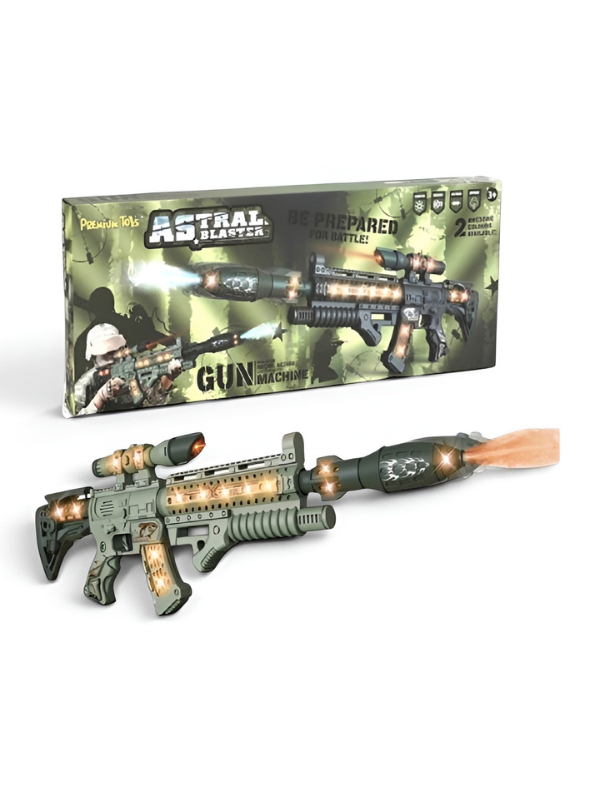 Astral Blaster Toy Gun for Kids – Light-Up Machine Toy with Realistic Sound, Action & Spray Effects TV6971