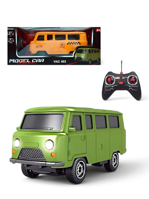 Remote Control Simulation Van Model - Green RC Toy Vehicle for Kids TV4818