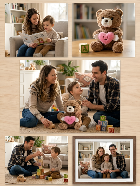 Brown Teddy Bear with Winged Heart – 10-Inch Plush Soft Cuddly Stuffed Animal Toy for Toddlers and Kids ST16499