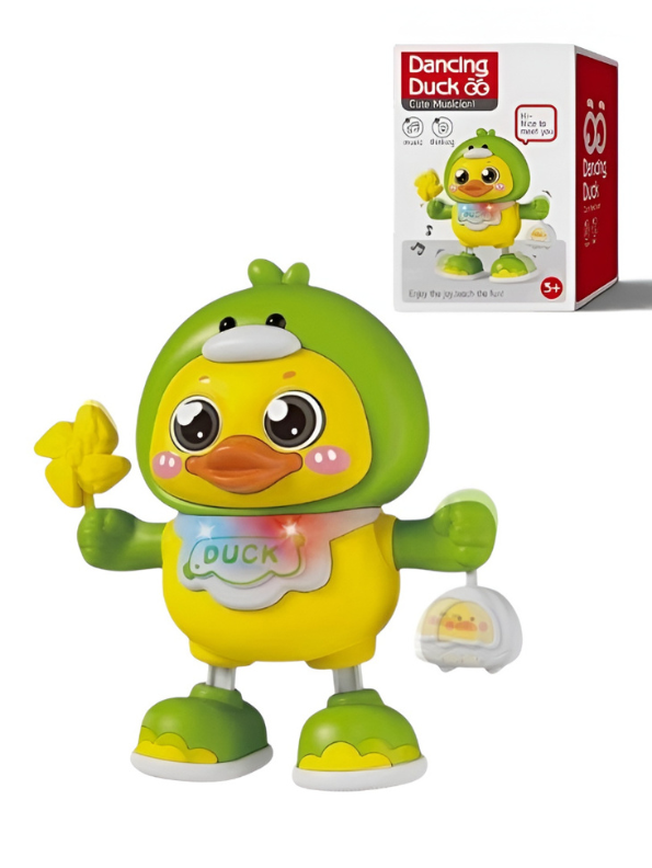 Interactive Dancing Duck Baby Toy with Music and Lights – Tummy Time Training & Early Educational Development Gear for Toddlers TV6272