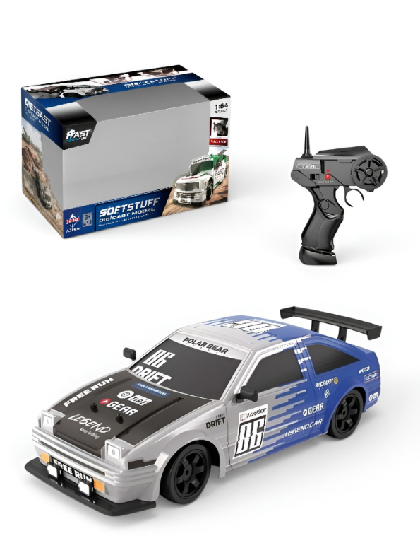 Polar Bear 86 Legend: 1/16 Scale 4WD High-Speed RC Drift Car – 2.4GHz Professional Remote Control Racing Vehicle with Dual Tire Sets and Mist Spray Function TV6387