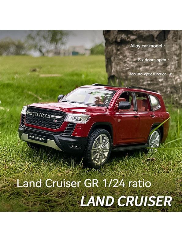 Toyota Land Cruiser GT Model 1:24 Scale Diecast Car - Red Metal Collectible | TV-O-24 - Toyloft