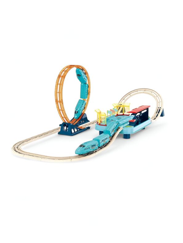 Track Set – 360° Somersault High-Speed Electric Train Toy Set for Kids | Durable ABS Slot Track Railway Gift for Boys LMI11808.