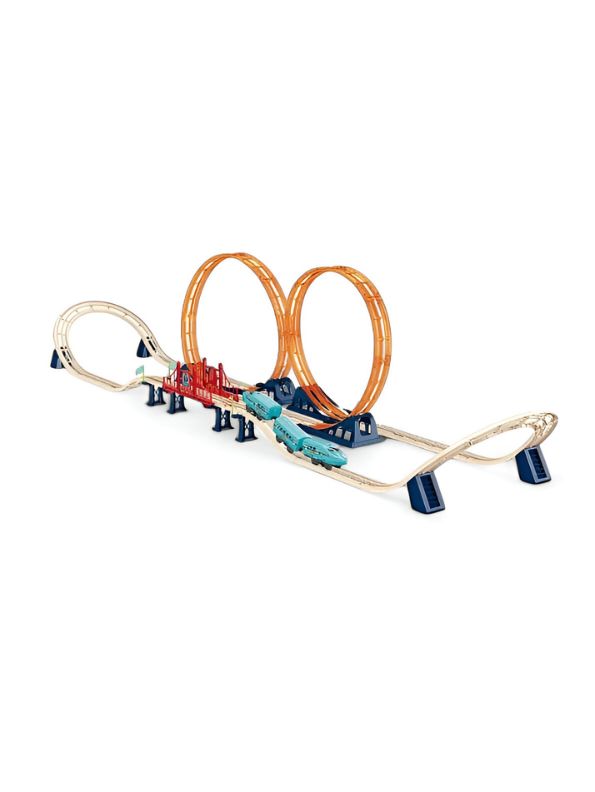 Track Set – 360° Somersault High-Speed Electric Train Toy Set for Kids | Durable ABS Slot Track Railway Gift for Boys LMI11808.