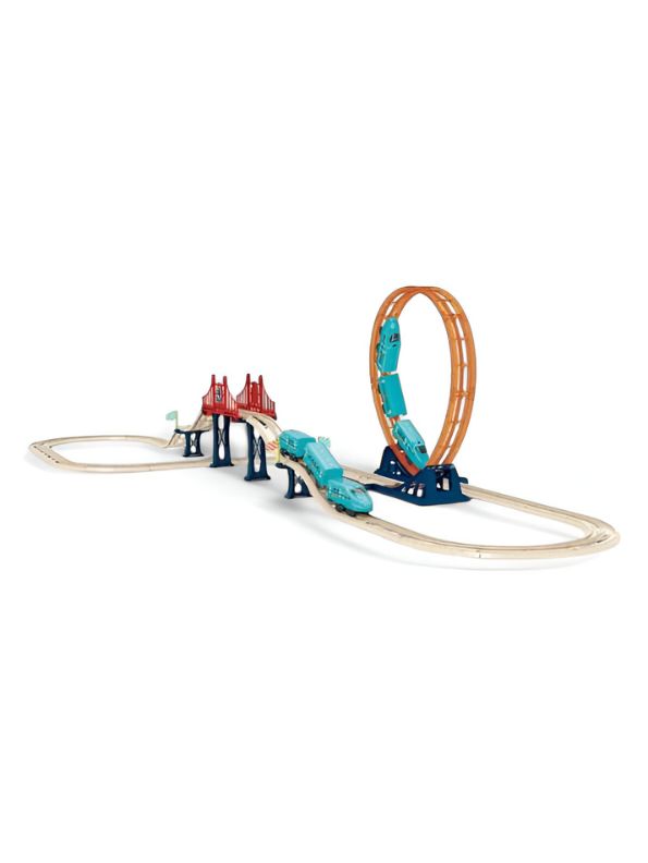 Track Set – 360° Somersault High-Speed Electric Train Toy Set for Kids | Durable ABS Slot Track Railway Gift for Boys LMI11808.