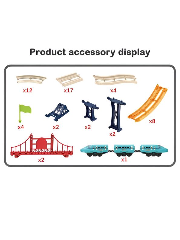 Track Set – 360° Somersault High-Speed Electric Train Toy Set for Kids | Durable ABS Slot Track Railway Gift for Boys LMI11808.