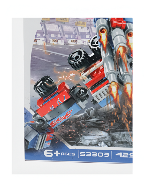 Transforming Robot Truck Building Blocks Set – 600+ PCS 2-in-1 Mecha Action Figure Toy for Kids & Adults TV5071.