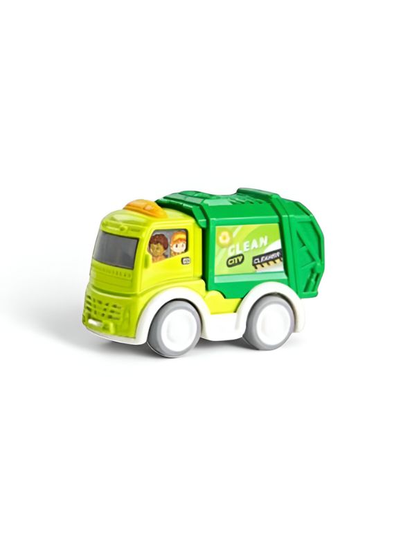 TruckMaster – Pack of 3 Pullback Construction Vehicles for Kids | JCB, Cement Mixer & Garbage Truck Toy Set LMI14652.