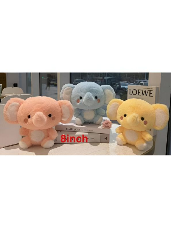 Yellow - Trunky – Ultra-Soft & Cuddly Elephant Plush Toy for Babies and Kids - MS14123.