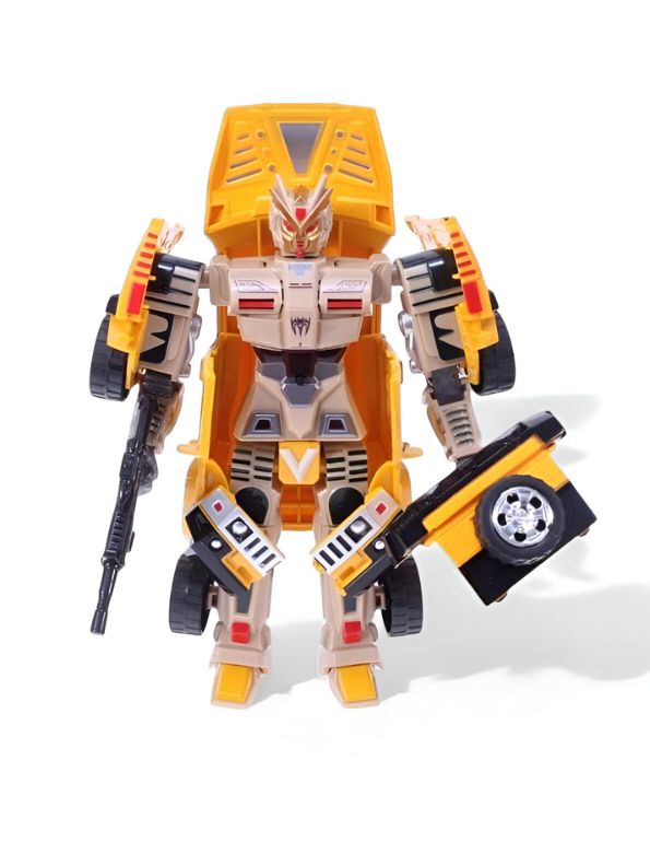 Yellow - TurboBot – Transforming Robot to Car Toy | 2-in-1 Automatic Shape-Shifting Vehicle for Kids LMI15052.