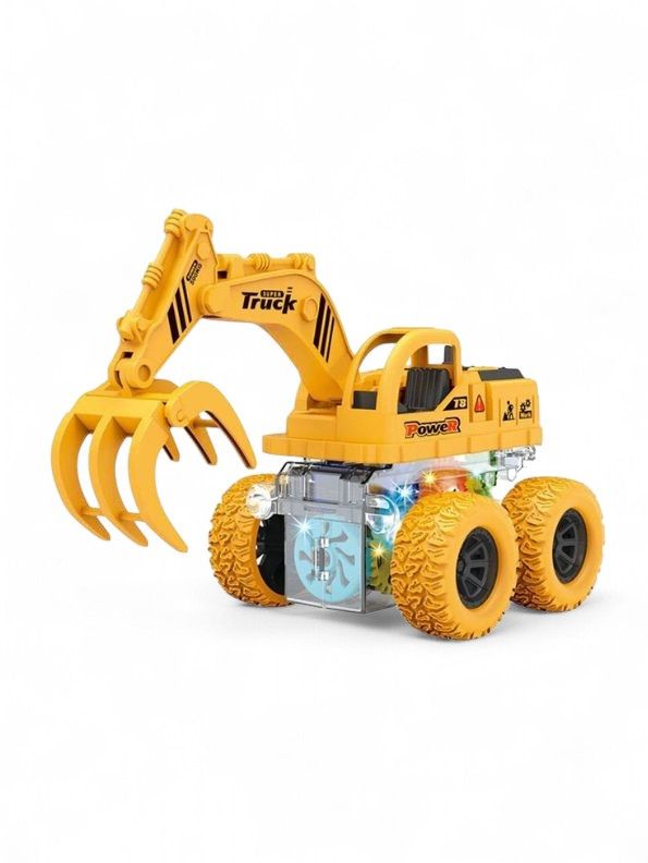 TurboDigger – JCB Friction Powered Push and Go Toy Vehicle for Kids | Construction Engineering Car Toy LMI13509.