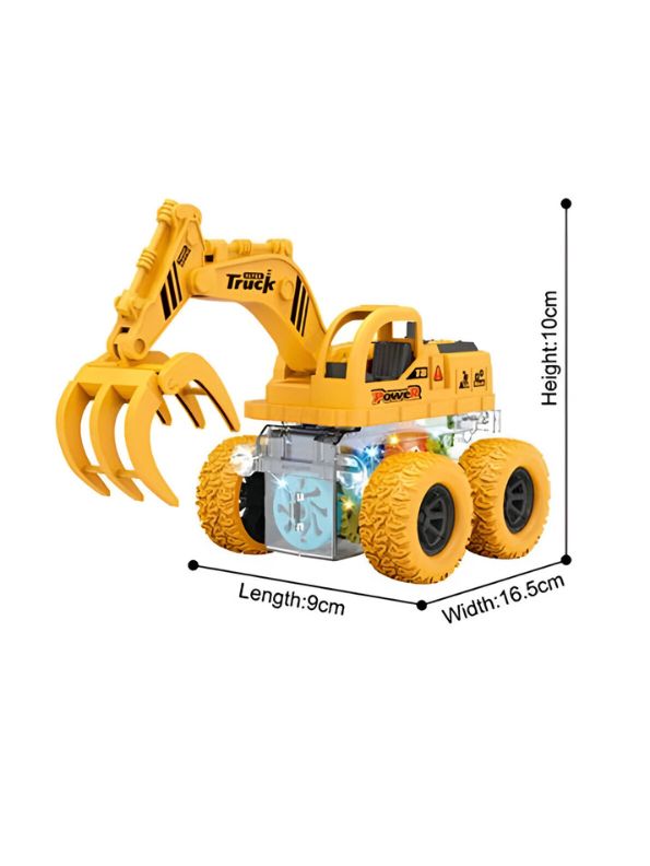 TurboDigger – JCB Friction Powered Push and Go Toy Vehicle for Kids | Construction Engineering Car Toy LMI13509.