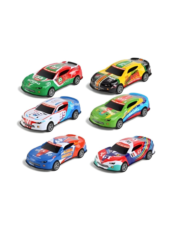 Turbo Racers – 12-Pack Die-Cast Race Car Model Collection | Mini Alloy Sports Car Toys for Kids LMI15827.