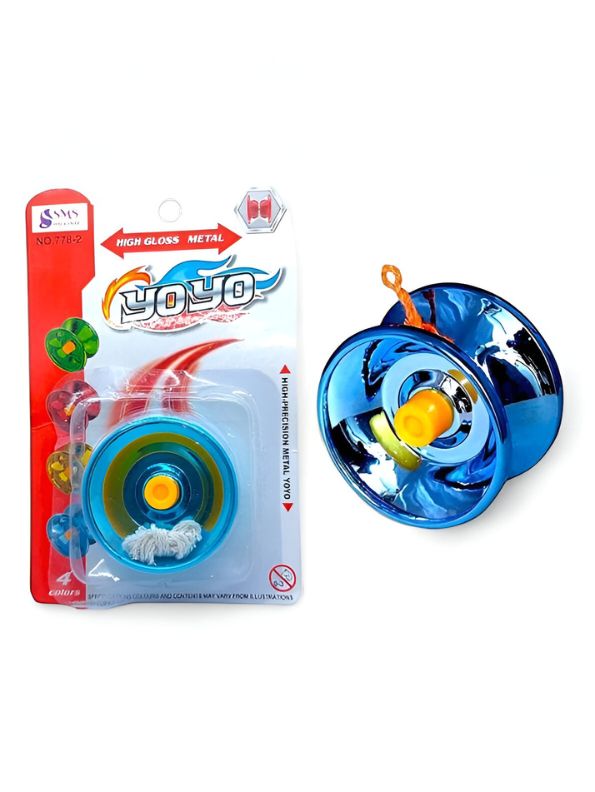 Blue - TurboSpin – High-Speed Metal Yo-Yo Spinner Toy for Kids | Durable Bearing for Smooth Tricks & Sports Play LMI8847.